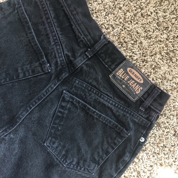 Old Navy Black Mom/Straight Jeans - Picture 2 of 3